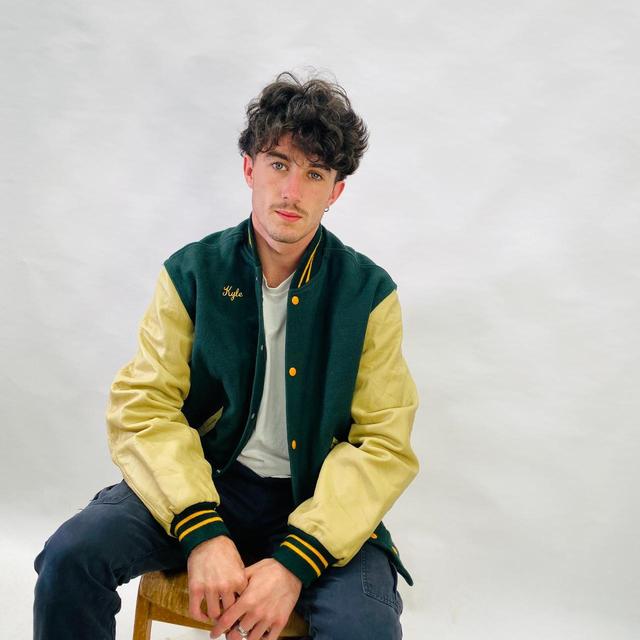 Vintage Men's Bomber Jacket - Green - L on Productcaster.