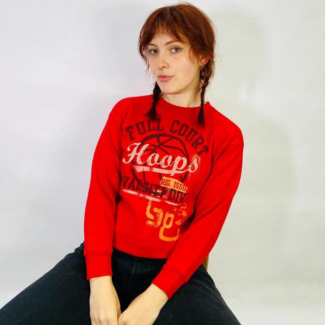 Vintage Women's Sweatshirt - Red - S on Productcaster.