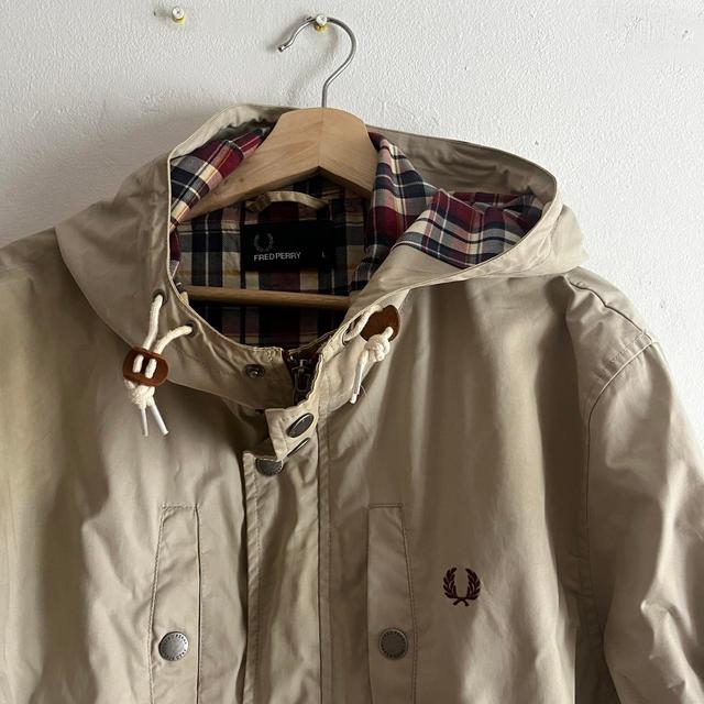 Fred Perry Men's Canvas Jacket - Khaki - L on Productcaster.