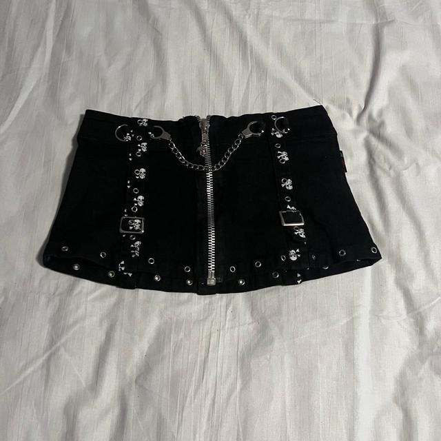 Living Dead Souls Women's Skirt - Black/White - S on Productcaster.