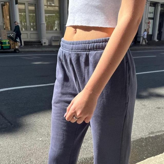 Brandy Melville Women's Sweatpants - Navy/Blue - S on Productcaster.