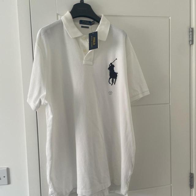 Ralph Lauren Men's Polo shirt - White - XL on Productcaster.