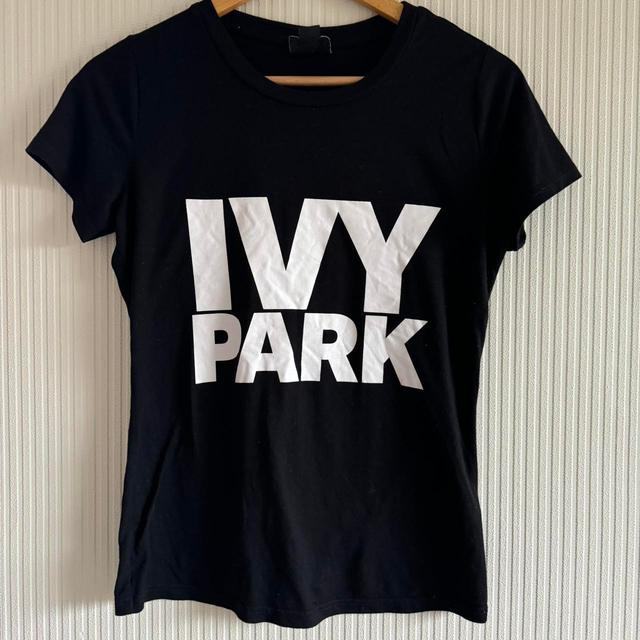 Ivy Park Women's T-shirt - Black/White - XS on Productcaster.