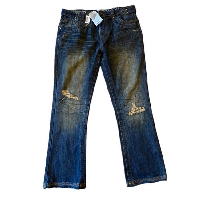 Jaded London Men's Distressed Jeans - Blue/Navy - 36" on Productcaster.