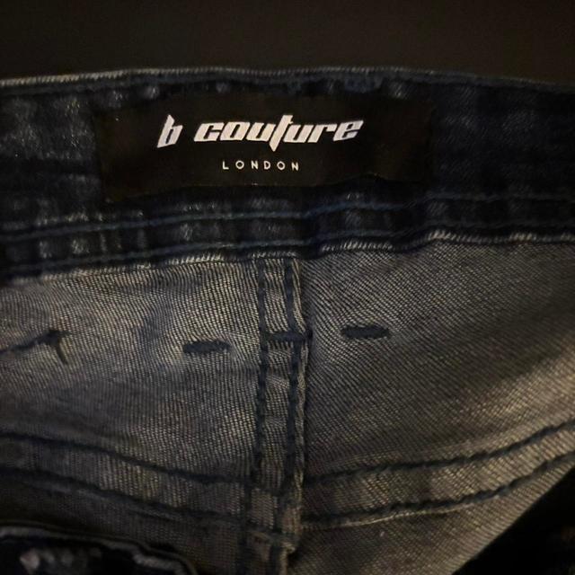 Men's Distressed Jeans - Blue/Navy - 28" on Productcaster.