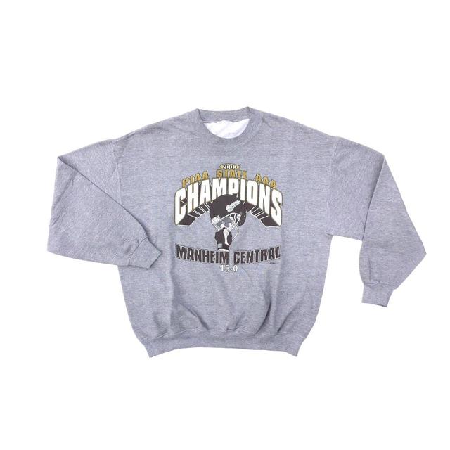 American Vintage Men's Sweatshirt - Grey - XL on Productcaster.