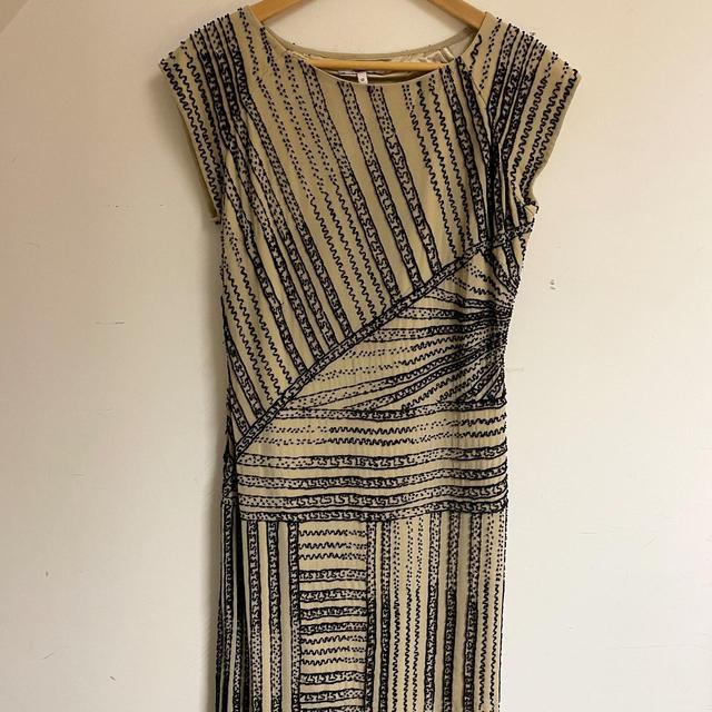 Vintage Women's A-line Dress - Multi/Black - 10 on Productcaster.