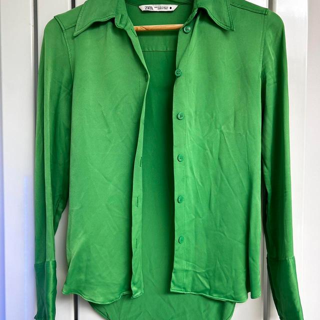 Zara Women's Blouse - Green - 6 on Productcaster.