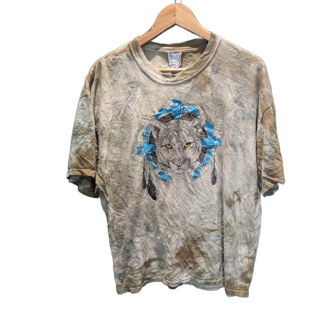 Vintage Men's T-shirt - Brown/Multi - XL on Productcaster.