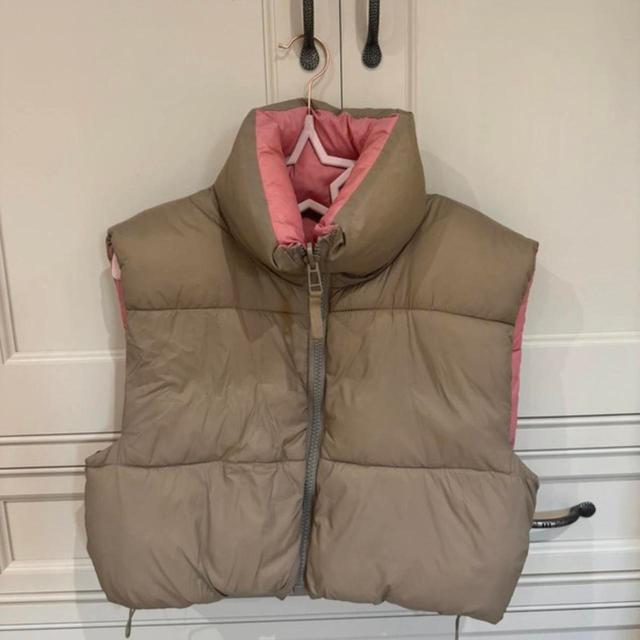 Zara Women's Gilet - Pink/Tan - UK 16 on Productcaster.