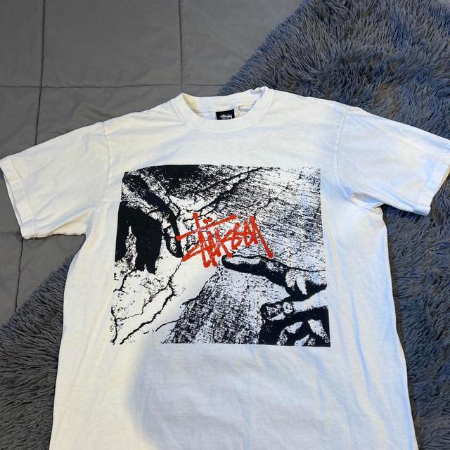 Stüssy Men's T-shirt - Cream - M on Productcaster.