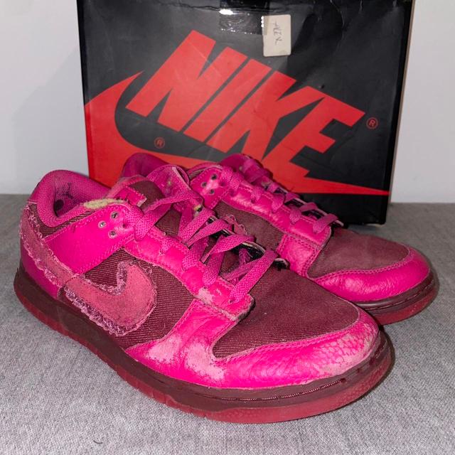 Nike Men's Trainers - Pink/Red - UK 7.5 on Productcaster.