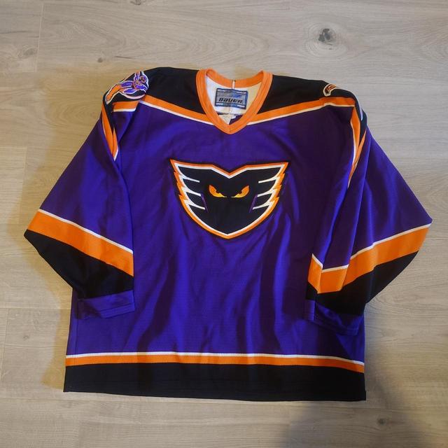 NHL Men's Sweatshirt - Black/Purple - L on Productcaster.