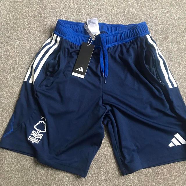 Adidas Men's Shorts - Blue/Navy - S on Productcaster.