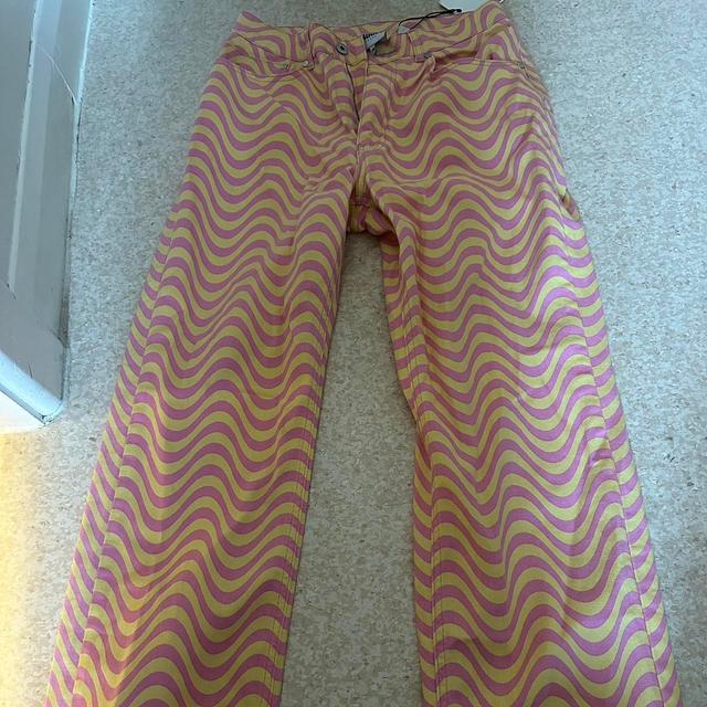 The Ragged Priest Women's Jeans - Yellow/Pink - 28" on Productcaster.