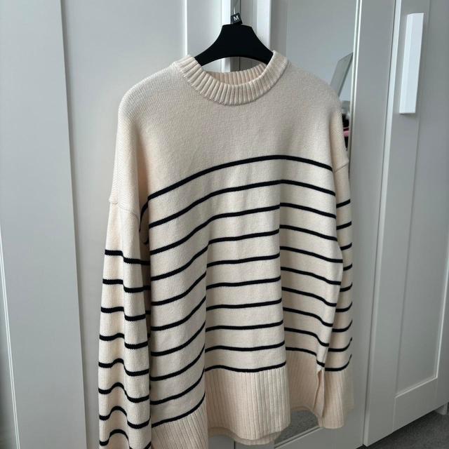 Zara Women's Jumper - Cream/Multi - S on Productcaster.