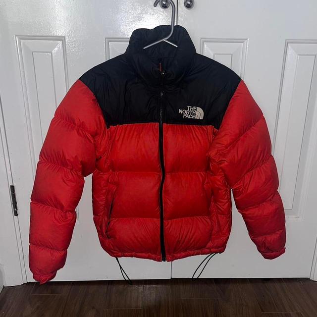 The North Face Women's Puffer Jacket - Red/Black - UK 8 on Productcaster.