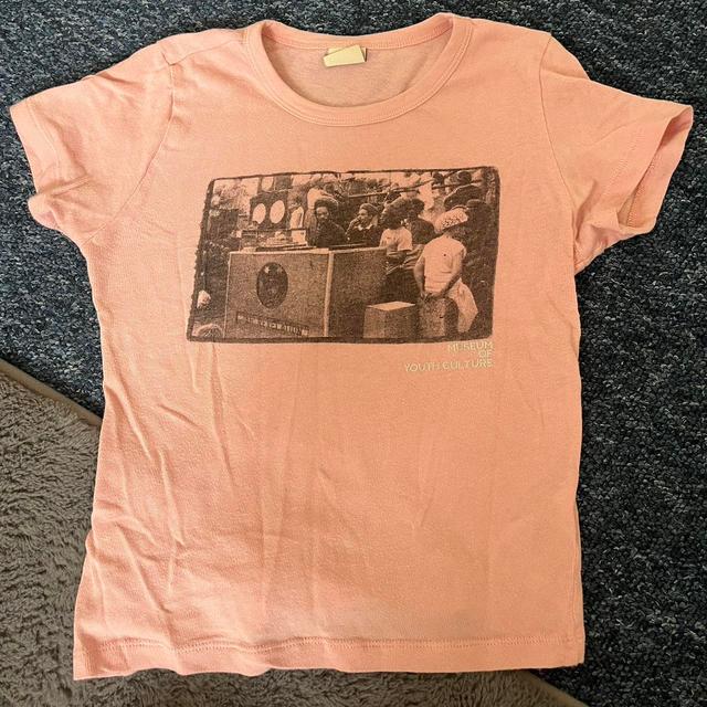 Urban Outfitters Women's T-shirt - Pink/Orange - M on Productcaster.