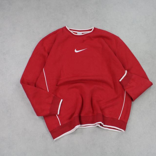 Nike Men's Sweatshirt - Red - XL on Productcaster.