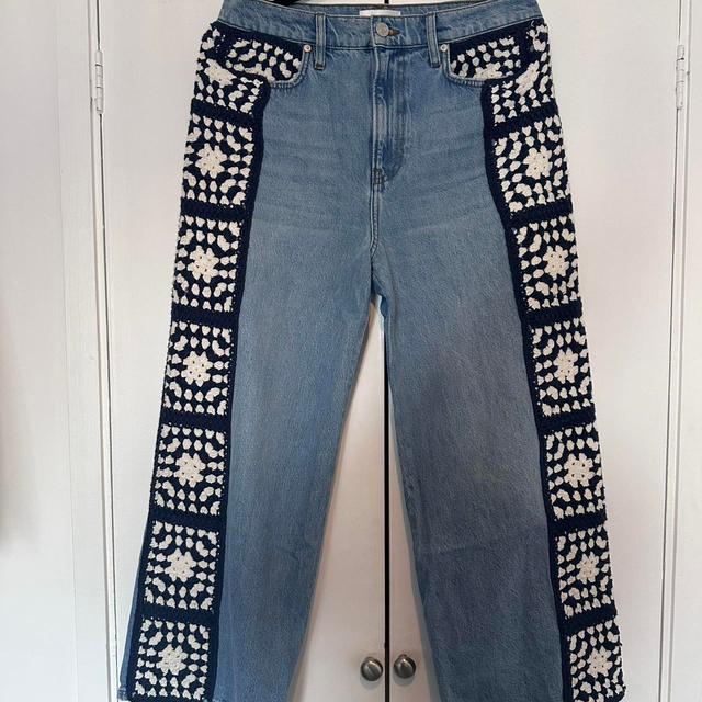 Frame Women's Printed Jeans - Blue/Navy - 29" on Productcaster.