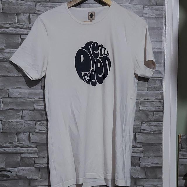 Pretty Green Men's T-shirt - White - S on Productcaster.