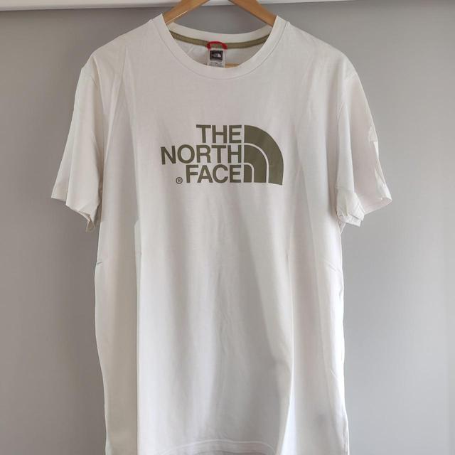 The North Face Men's T-shirt - White/Khaki - L on Productcaster.