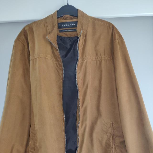 Zara Men's Going out Jacket - Tan - L on Productcaster.