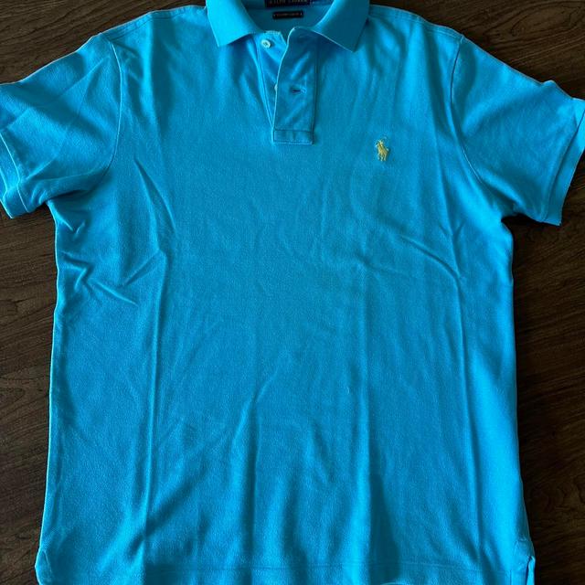 Ralph Lauren Men's Polo shirt - Blue - S on Productcaster.