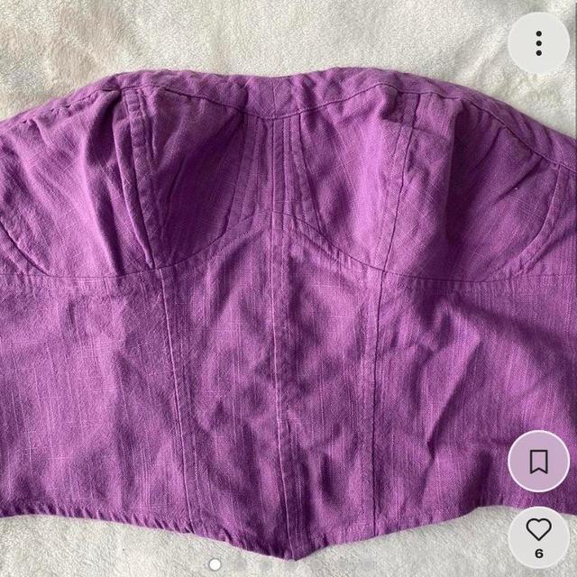 Free People Women's Crop top - Purple - XL on Productcaster.