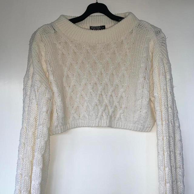 Nasty Gal Women's Jumper - Cream/White - S on Productcaster.