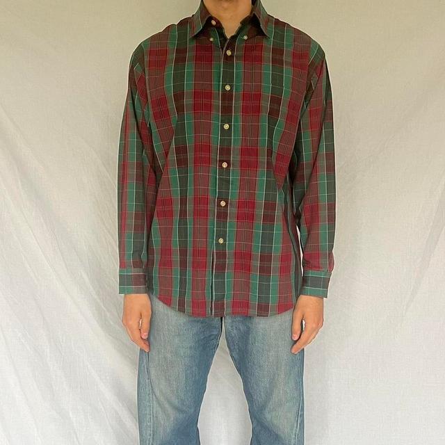 Vintage Men's Shirt - Green - L on Productcaster.