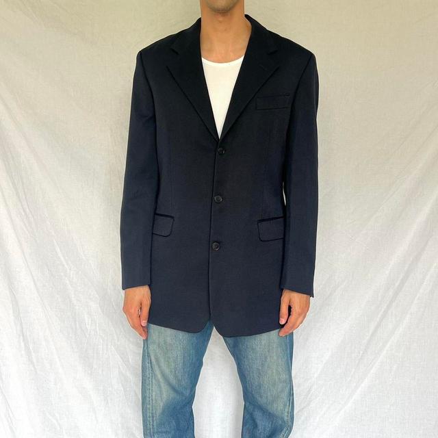 Yves Saint Laurent Men's Tailored jacket - Navy - XL on Productcaster.