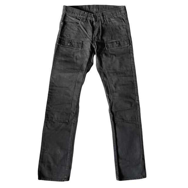 Hysteric Glamour Men's Slim Cargo Jeans - Black/Grey - 30" on Productcaster.