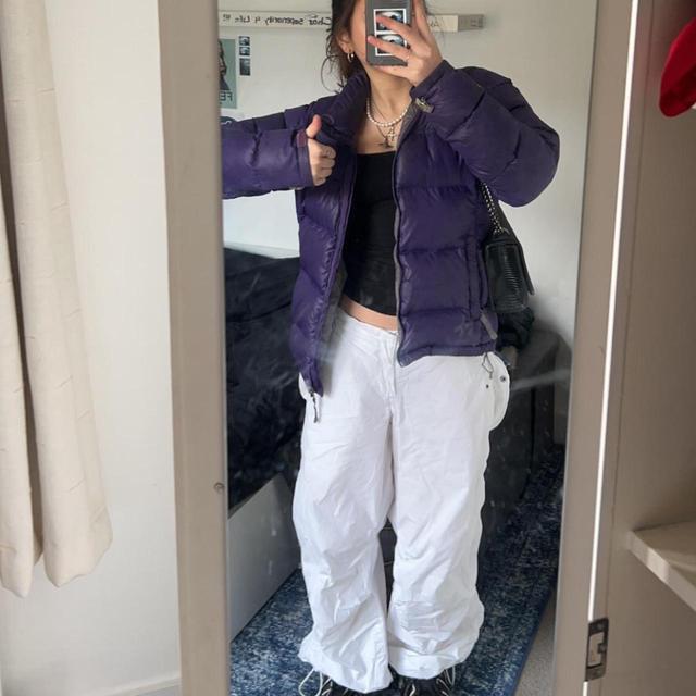 Urban Outfitters Women's Trousers - Purple/White - S on Productcaster.