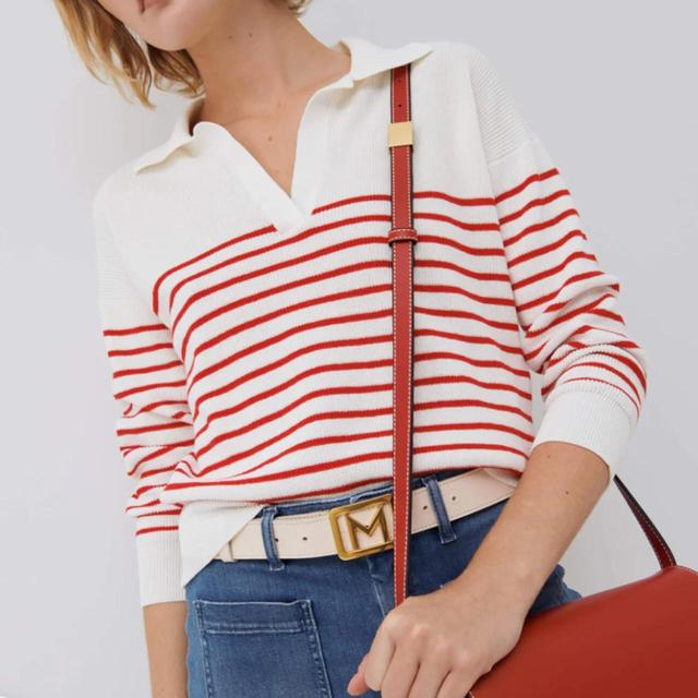 Marella Women's Jumper - White/Red - 8 on Productcaster.