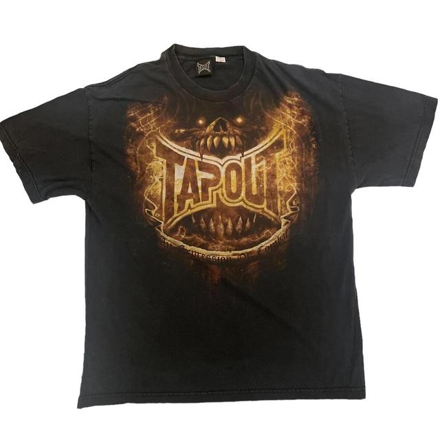 Tapout Men's T-shirt - Black/Orange - XL on Productcaster.