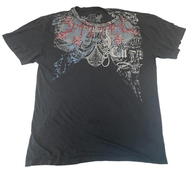 Men's T-shirt - Black/Red - XL on Productcaster.