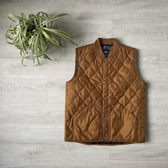 Gap Men's Gilet - Brown/Tan - XS on Productcaster.