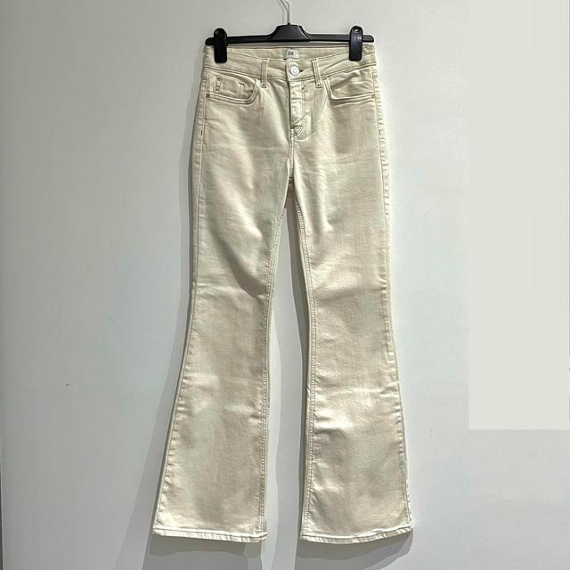 River Island Women's Jeans - Cream - UK 10 on Productcaster.