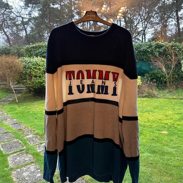 Tommy Hilfiger Men's Sweatshirt - Multi/Tan - XXL on Productcaster.