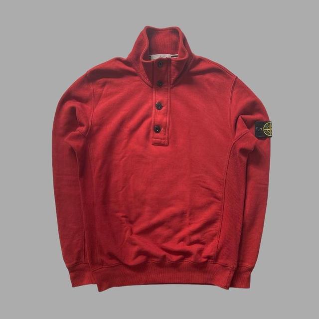 Stone Island Men's Sweatshirt - Red - L on Productcaster.