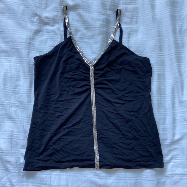 Vintage Women's Vest - Black/Silver - 12 on Productcaster.