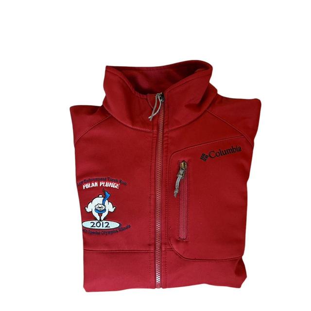 Columbia Sportswear Men's Windbreaker Jacket - Red - M on Productcaster.