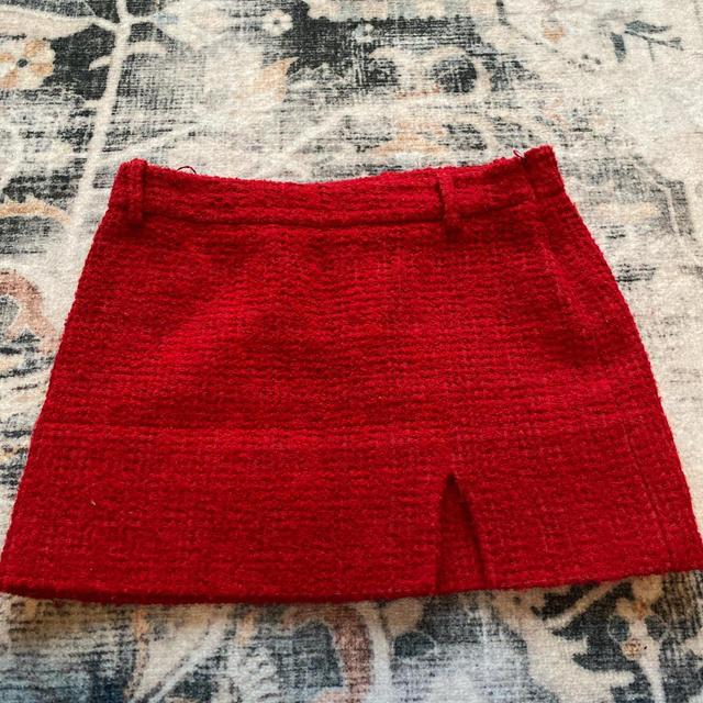 Zara Women's Skirt - Red - S on Productcaster.