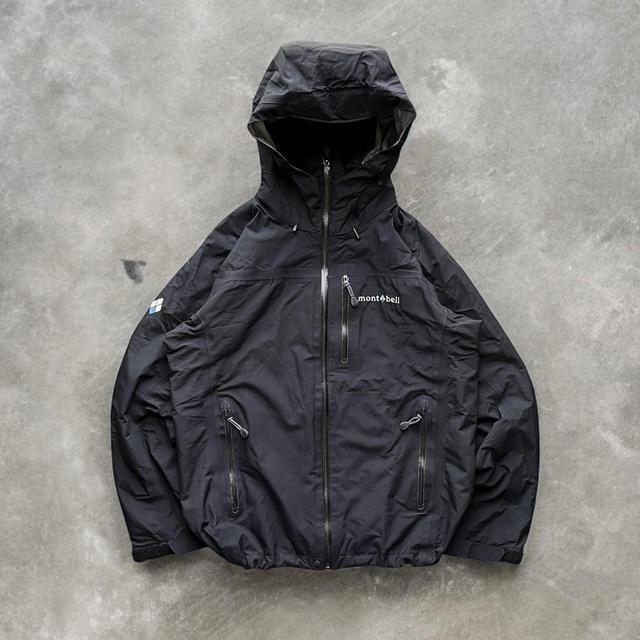 Montbell Men's Windbreaker Jacket - Black/Grey - M on Productcaster.