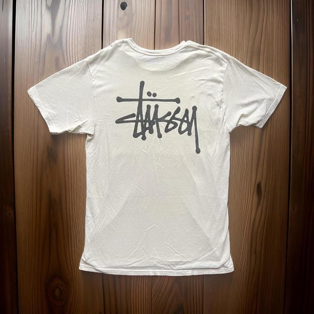 Stüssy Men's T-shirt - White/Black - M on Productcaster.