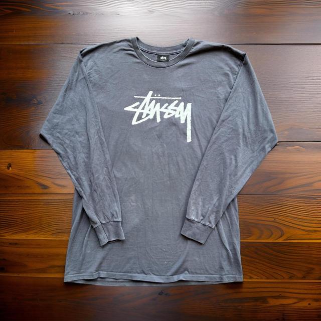 Stüssy Men's T-shirt - Navy/White - L on Productcaster.