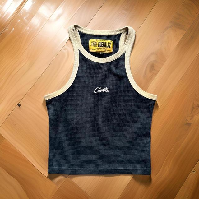 Corteiz Women's Vest - Navy/White - L on Productcaster.