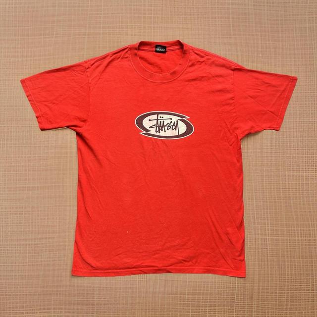 Stüssy Men's T-shirt - Red - M on Productcaster.