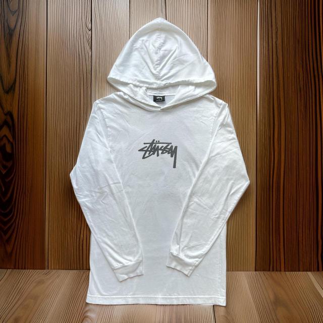 Stüssy Men's Hoodie - White/Black - S on Productcaster.